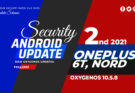 oneplus 6t nord update android security patch bug fixes